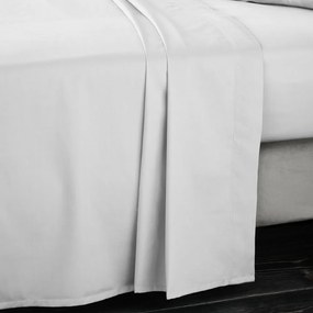 Jasnoszare prześcieradło z satyny bawełnianej 180x260 cm Cotton Sateen – Bianca