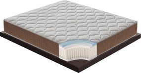 Materac kieszeniowy 200x200 cm - pianka memory - grubość 25 cm