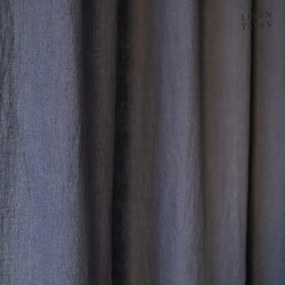 Ciemnoszara zasłona 140x330 cm Night Time – Linen Tales