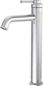 Art Deco bateria umywalkowa wysoka chromowana