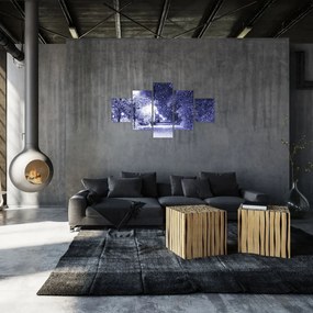 Obraz - Magiczna zimowa noc (125x70 cm)