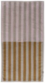 Brązowo-beżowy ręcznik z bawełny organicznej 50x90 cm Disorder – Mette Ditmer Denmark