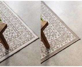 Brązowo-kremowy dywan odpowiedni na zewnątrz 80x150 cm Gemini – Elle Decoration