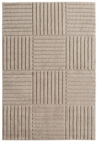 Dywan nowoczesny 3D Art beżowy Kwadraty 240 cm x 340 cm