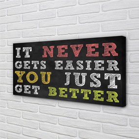 Zdjęcie na płótnie Kolorowy Napis Motywacyjny