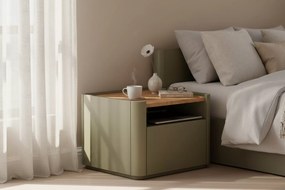 Szafka nocna Elivo 50 cm z szufladą - eukaliptus / dąb baltic dune