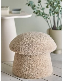 Beżowy puf z materiału bouclé Bocca – Bloomingville