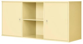 Jasnożółta niska komoda wisząca 133x61 cm Mistral – Hammel Furniture