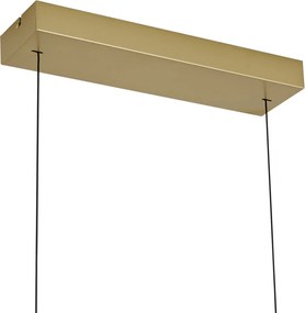 Nowoczesna lampa wisząca mosiężna z przezroczystym szkłem - Catch