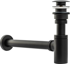 Syfon Umywalkowy Klik-Klak Uniwersalny Rea Czarny Postarzany