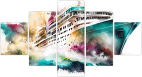 Obraz - Akwarela morska (125x70 cm)