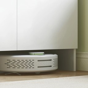 HOMCOM Szafka Kuchenna z Półką na Mikrofalówkę, do Salonu, Jadalni, Biała, z Płyty Wiórowej | Aosom PL