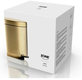 Kosz na śmieci z pedałem ze stali nierdzewnej w kolorze mosiądzu 4 l Ume Brass – Zone