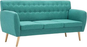 3-osobowa zielona sofa pikowana M4-W63