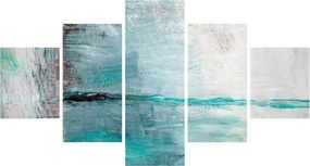 Obraz - Abstrakcyjny obraz olejny (125x70 cm)