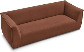 Pomarańczowa sztruksowa sofa 242 cm Giorgia – Bobochic Paris