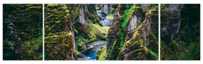 Obraz - Rzeka w skalistej dolinie (170x50 cm)
