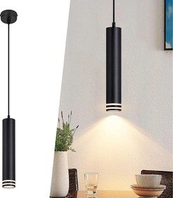 Lampa wisząca Nettlife GU10 Cylinder, 1 żarówka, nowoczesna aluminiowa lampa wisząca, regulowana wysokość