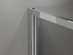 Mexen Exo-B Duo kabina prysznicowa uchylna 80 x 80 cm, transparent, chrom - 814-080-080-01-00