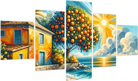 Obraz - Dom z pomarańczami I. (125x70 cm)