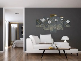 Obraz abstrakcji (125x70 cm)