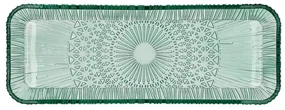 Zielony szklany półmisek 14x38 cm Kusintha – Bitz