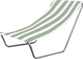 Składany leżak plażowy SAND, jasne zielone paski
