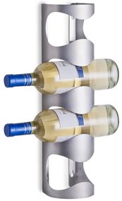 Ścienny regał na wino, 4 butelki, stal nierdzewna, ZELLER