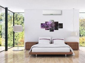 Obraz - fioletowe drzewa (125x70 cm)