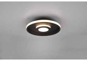 Metalowa lampa sufitowa LED w kolorze matowej czerni ø 30 cm Ascari – Trio