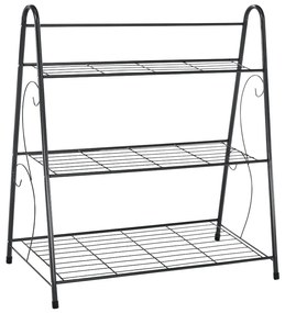 Regał metalowy Veruma, ciemnoszary