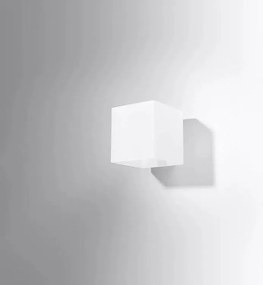 Kinkiet szklany RICO biały