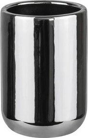 Kubek na szczoteczki do zębów ceramiczny w kolorze srebra Lotus – Mette Ditmer Denmark