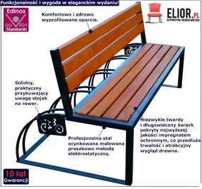 Ławka parkowa drewniana Ronsi 150 cm - 84 kolory