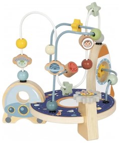 Tooky toy drewniana rakieta pętla motoryczna labirynt