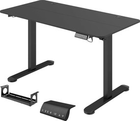 Vinsetto Biurko stojące, regulowane, komputerowe 140 cm x 70 cm x 116 cm, Czarne