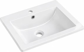 Mexen Lora umywalka wpuszczana w blat 53 x 46 cm, biała - 25365300