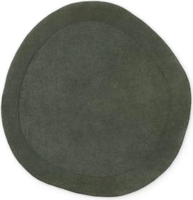Ciemnozielony okrągły dywan z mieszanki wełny tkany ręcznie ø 160 cm Kari Organic – Villeroy&amp;Boch