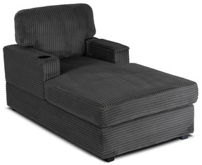 Fotel Wypoczynkowy Sofa NEO Szary Sztruksowy Nowoczesny