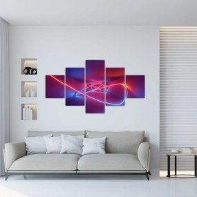 Obraz nowoczesnej abstrakcji (125x70 cm)