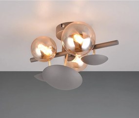 Kinkiet w szaro-złotym kolorze Bubble – Trio Select