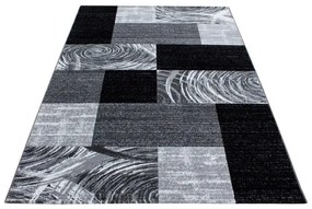 Dywan nowoczesny Parma kwadraty czarny 240 cm x 340 cm