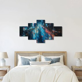 Obraz - Duże miasto, obraz olejny (125x70 cm)