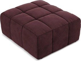 Bordowy aksamitny podnóżek Aloha – Makamii