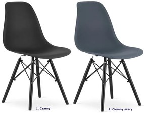 Zestaw mebli okrągły stół dąb i 3 krzesła do jadalni - Nadikos 4X 2 kolory