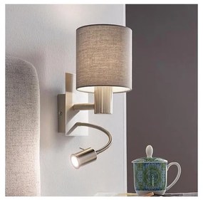 Eglo 96479 - LED elastyczne oświetlenie PASTERI 1xE27/40W+LED/3,8W szare