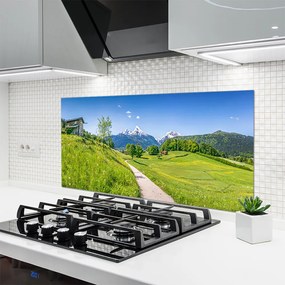 Panel Szklany Góry Łąka Ścieżka Dolina