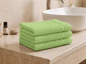 Mały ręcznik CLASSIC COLOR zielony 30x50 cm, 100% bawełna