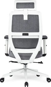 Fotel Biurowy Ergonomiczny Obrotowy NICKI Szary Nowoczesny