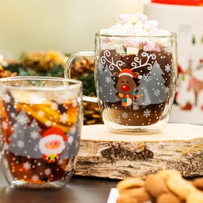 4Home Szklanka termiczna Mug Reindeer Hot&Cool 270 ml, 2 szt.